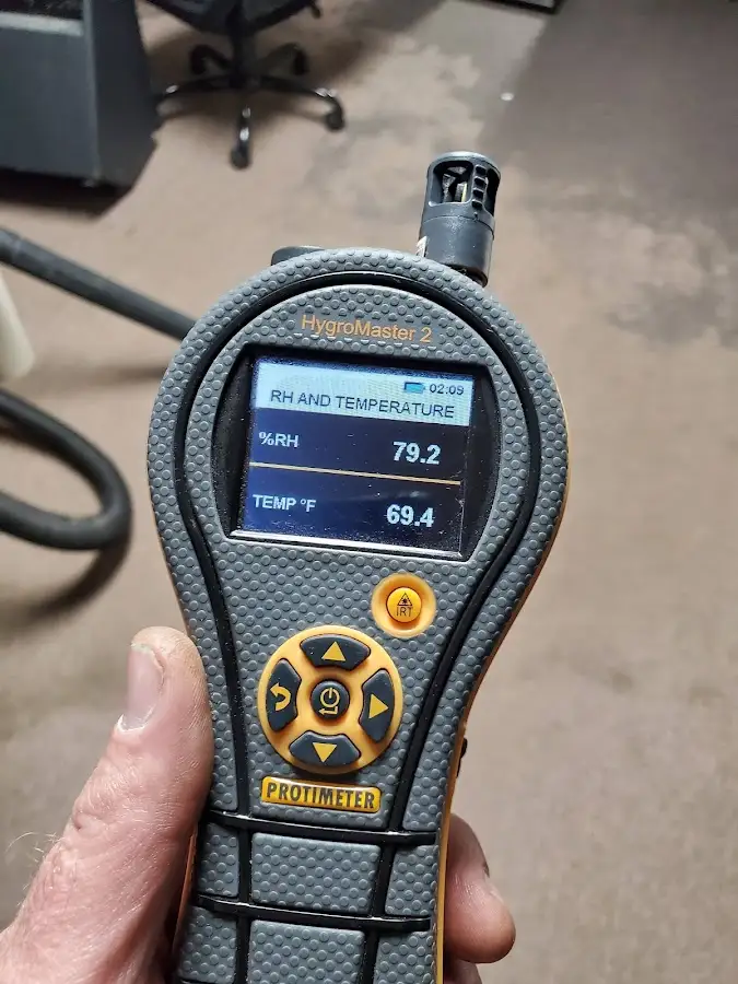 Moisture meter humidity assessment for Fire & Smoke Damage Restoration in Dennis